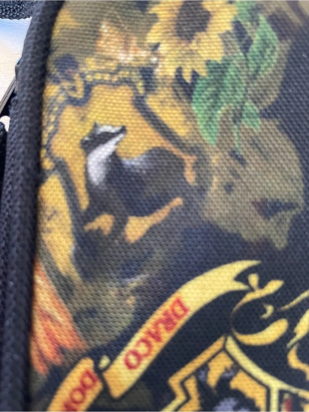 🪄Harry Potter Themed Black Multicolor Hogwarts Crest Pencil Case - ALL Houses!